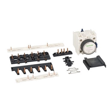 Kit per asemblaggio stella triangolo, TeSys, Deca, per 2  contactori LC1D25-D38 e stella LC1D09-D18, con timer – Immagine 2 di 3