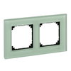 Cornice M-Elegance, doppia, vetro, verde