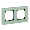 Cornice M-Elegance, doppia, vetro, verde