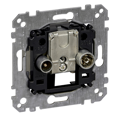 Presa passante per antenna doppia R/TV+S
