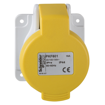 Presa da incasso diritta IP44 32A 110V 2P+T