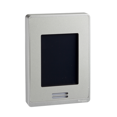 Controllore ambiente, serie SE8000, SE8350, BACnet MS/TP, Modbus RTU, ZigBee, sensore di umidità relativa, PIR, finitura Silver