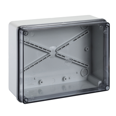 Scatola derivazione Pilote IP55 190x140x70 lati lisci coperchio trasp