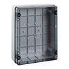 Scatola derivazione, Pilote, Pilote, IP55, 380x304x12, lati lisci, coperchio trasparente