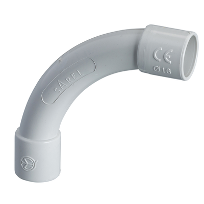 Curva a 90° NC16 tubo-tubo IP40 per tubi Ø esterno 16mm - [prezzo per 100 pz]