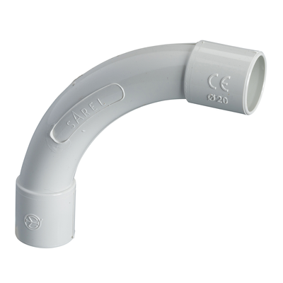 Curva a 90° NC20 tubo-tubo IP40 per tubi Ø esterno 20mm - [prezzo per 100 pz]