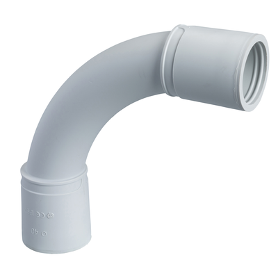 Curva a 90° CI40 IP67 per tubi Ø esterno 40mm - [prezzo per 100 pz]