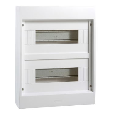 Centralino parete bianco senza porta Mini Coreos Light IP40 2 file 24mod – Immagine 2 di 3