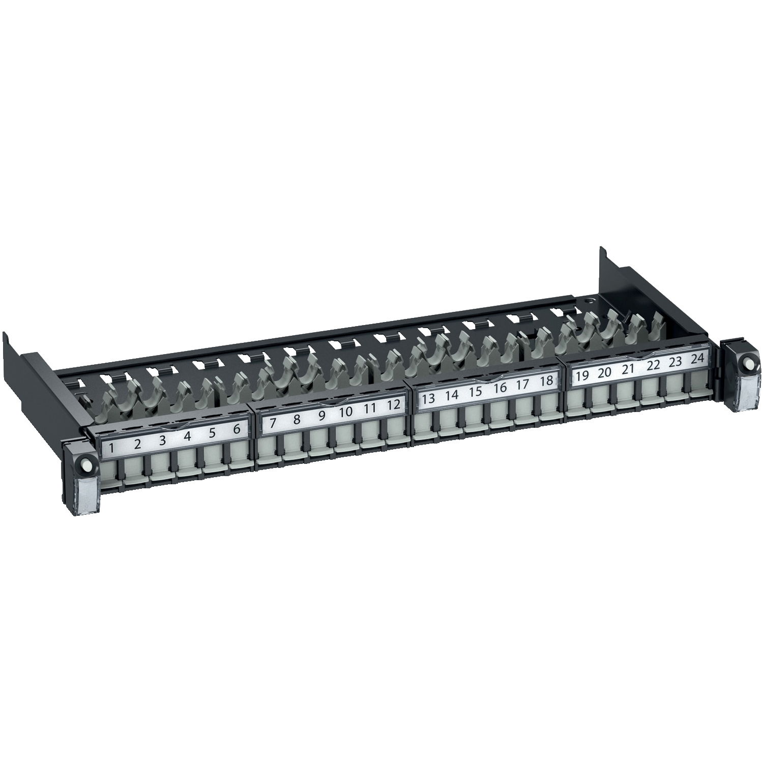Patch Panel 19 pollici rack, Actassi , Patch Panel equipaggiato, Cat.6 UTP – Immagine 3 di 4