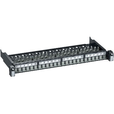 Patch Panel 19 pollici rack, Actassi , Patch Panel equipaggiato, Cat.6 UTP – Immagine 2 di 4