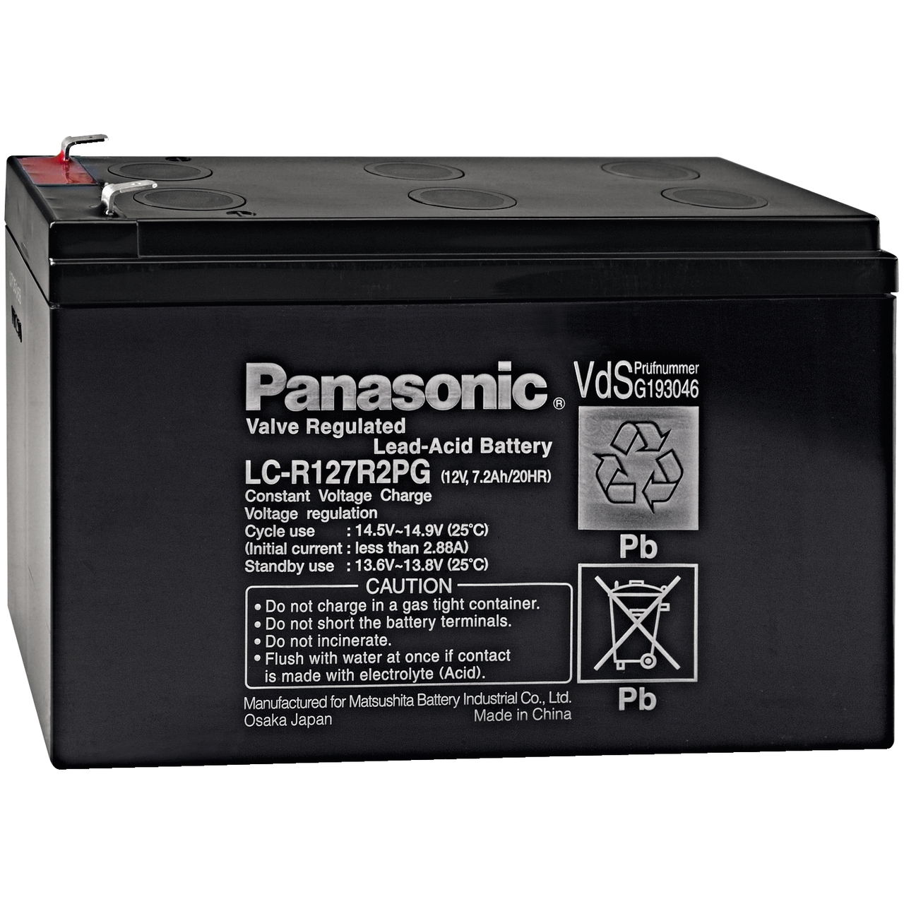 Batteria con gel al piombo 7,2Ah – Immagine 3 di 3