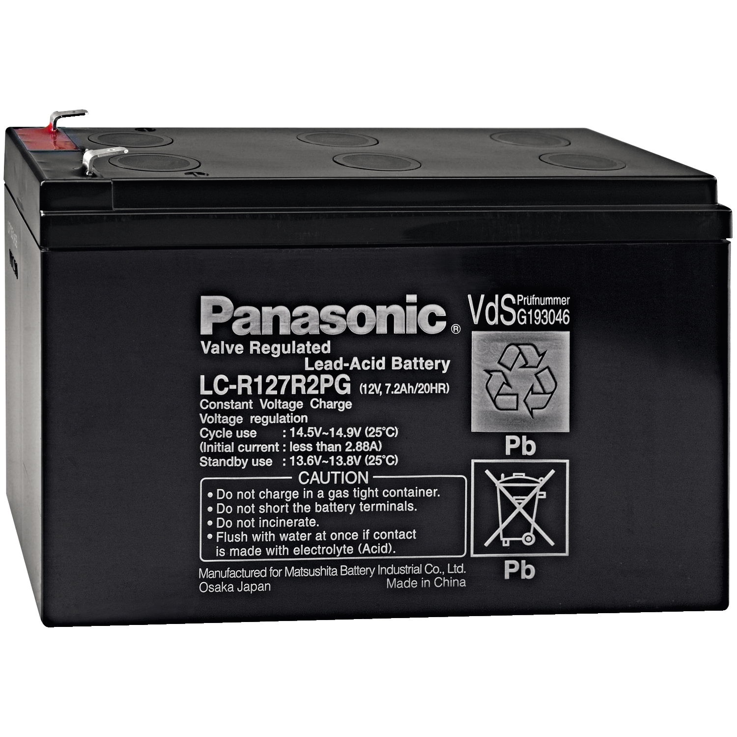 Batteria con gel al piombo 7,2Ah – Immagine 3 di 3