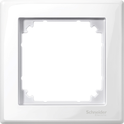 Cornice Serie civile, SpaceLogic KNX, Interruttori Merten System M, M_SMART Bianco Brillante Singola