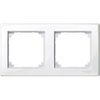 Cornice Serie civile, SpaceLogic KNX, Interruttori Merten System M, M_SMART Bianco Brillante Doppia