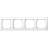 Cornice Serie civile, SpaceLogic KNX, Interruttori Merten System M, M_SMART Bianco Brillante Quadrupla