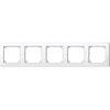 Cornice Serie civile, SpaceLogic KNX, Interruttori Merten System M, M_SMART Bianco Brillante 5 posti