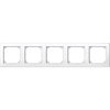Cornice Serie civile, SpaceLogic KNX, Interruttori Merten System M, M_SMART Bianco Brillante 5 posti