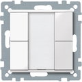 Pulsantiera multifunzione doppia plus, bianco polare, SystemM