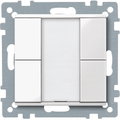 Pulsantiera multifunzione doppia plus, bianco polare, SystemM