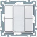 Pulsantiera multifunzione doppia plus, bianco attivo, SystemM