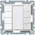 Pulsantiera multifunzione quadrupla plus, bianco polare, SystemM