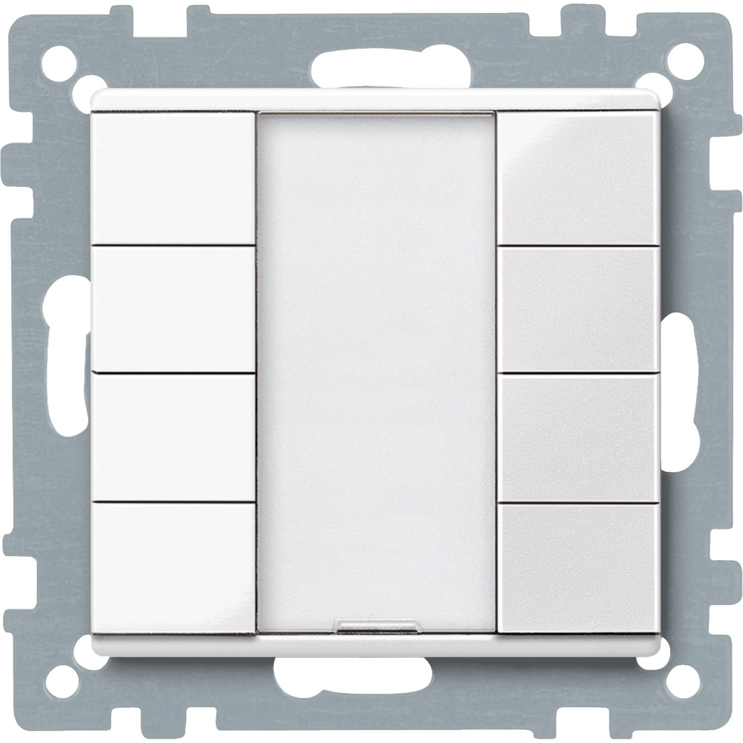 Pulsantiera multifunzione quadrupla plus, bianco polare, SystemM – Immagine 3 di 3