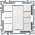 Pulsantiera multifunzione quadrupla plus, bianco polare, SystemM