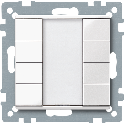 Pulsantiera multifunzione quadrupla plus, bianco polare, SystemM