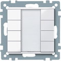 Pulsantiera multifunzione quadrupla plus, bianco attivo, SystemM