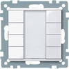 Pulsantiera multifunzione quadrupla plus, bianco attivo, SystemM