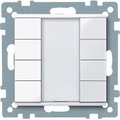 Pulsantiera multifunzione quadrupla plus, bianco attivo, SystemM