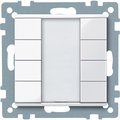 Pulsantiera multifunzione quadrupla plus, bianco attivo, SystemM