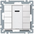 Pulsantiera multifunzione quadrupla con IR plus, bianco polare, SystemM