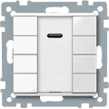 Pulsantiera multifunzione quadrupla con IR plus, bianco polare, SystemM