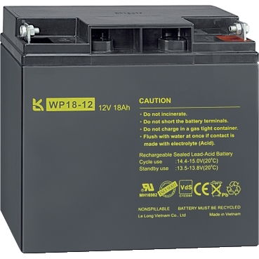 Batteria con gel al piombo 18Ah – Immagine 2 di 3
