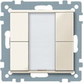 Pulsantiera multifunzione doppia plus, bianco, SystemM