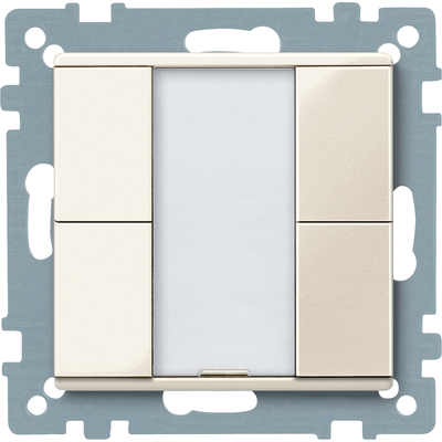 Pulsantiera multifunzione doppia plus, bianco, SystemM