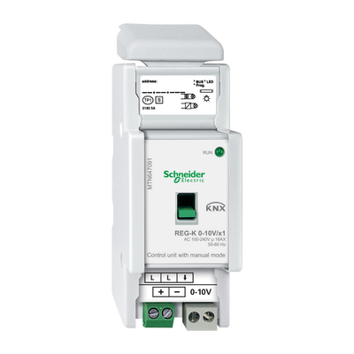 Unità di comando 0-10 V REG-K 1 canale con modalità manuale