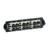 Piastra con 6 bussole SC duplex colore beige per fibre multimodali OM2/OM3/OM4