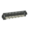 Piastra con 6 bussole LC duplex colore beige per fibre multimodali OM2/OM3/OM4