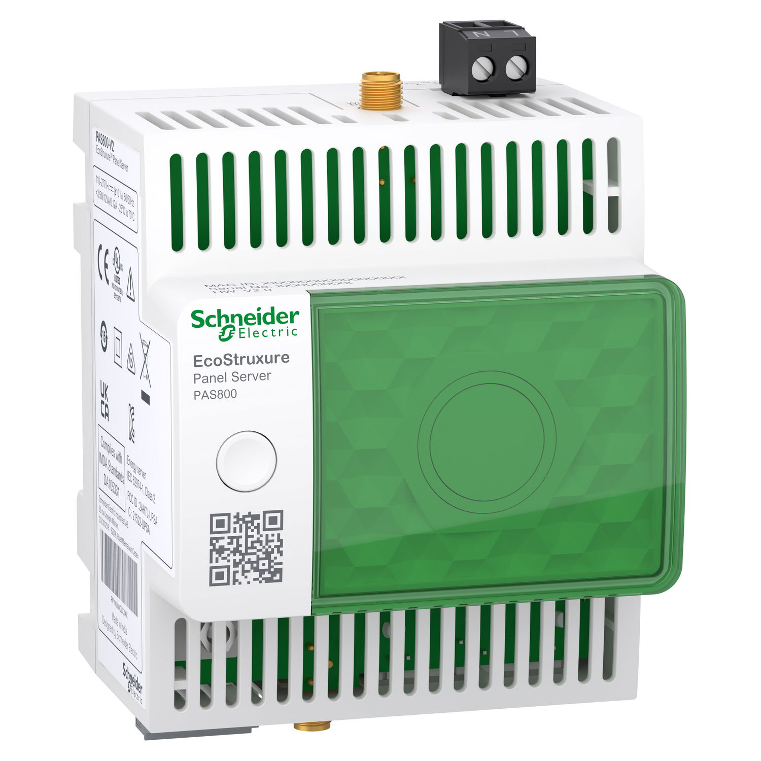 Energy Server, PowerLogic, Panel Server Advanced, datalogger avanzato wireless e modbus, energy server, 110-277 VAC/DC – Immagine 3 di 5