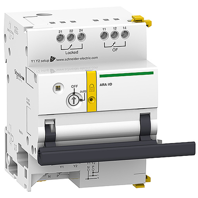 Ausiliaro riarmo automatico, Acti9, iID, 4P, 1 programma, 230 V CA, 50 Hz, contatti OF