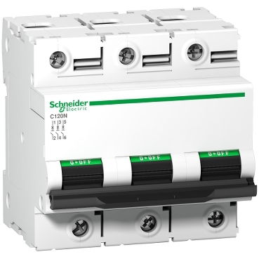 Interruttore magnetotermico C120N 3P C 80A 10000A – Immagine 2 di 3