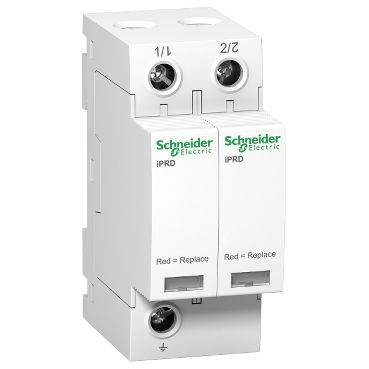 Scaricatore, Acti9, iPRD, 2P, 20kA, Imax 65kA, cartuccia estraibile, Tipo 2, TN-C-S – Immagine 2 di 3