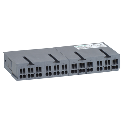 Scatola sdoppiatore alimentazione, TeSys , Deca, Frame 2, 63A, per 4 partenze composte da GV2ME**3/LS1D323 e LC1D**3 (connessioni a molla)