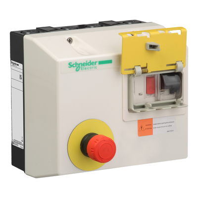 Enclosed DOL starter,TeSys LJ,9A,24V AC coil,including 1 LC1K,with integral transformer,GVAX