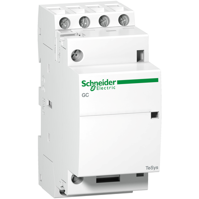 Modular contactor, TeSys GC, AC-7a, 25A, 4NO, 220 to 240VAC 60 Hz coil