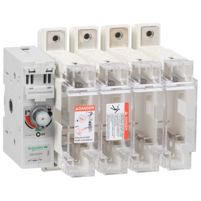 Interruttore Sezionatore con fusibile, TeSys, GS2Q, 4 poli - 400A - DIN 2
