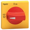 TeSys VLS - rot. handle - holefixing - red - shaft 5 mm - 65x65 mm - defeatable