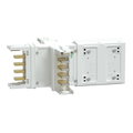 Canalis - Elemento a croce KSA400, alluminio, 400A, dimensioni fisse (A/B/C/D 165mm), 3L+N+PE, bianco RAL9001